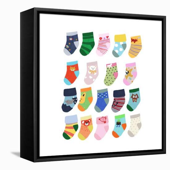 Mini Socks-Hanna Melin-Framed Premier Image Canvas