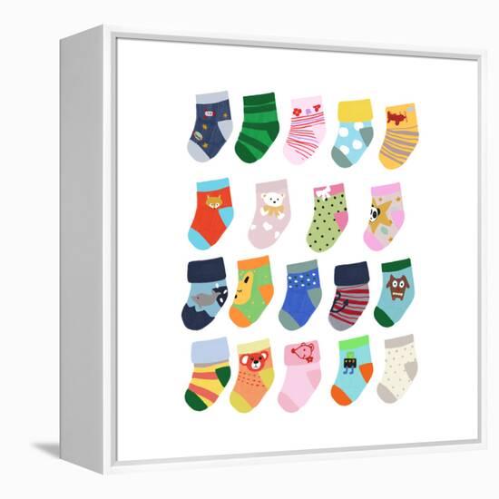 Mini Socks-Hanna Melin-Framed Premier Image Canvas