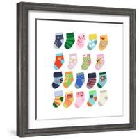 Mini Socks-Hanna Melin-Framed Giclee Print