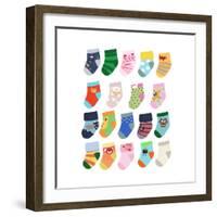 Mini Socks-Hanna Melin-Framed Giclee Print