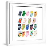 Mini Socks-Hanna Melin-Framed Giclee Print
