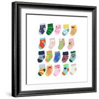 Mini Socks-Hanna Melin-Framed Giclee Print