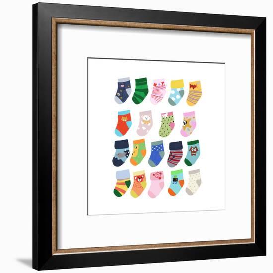 Mini Socks-Hanna Melin-Framed Art Print