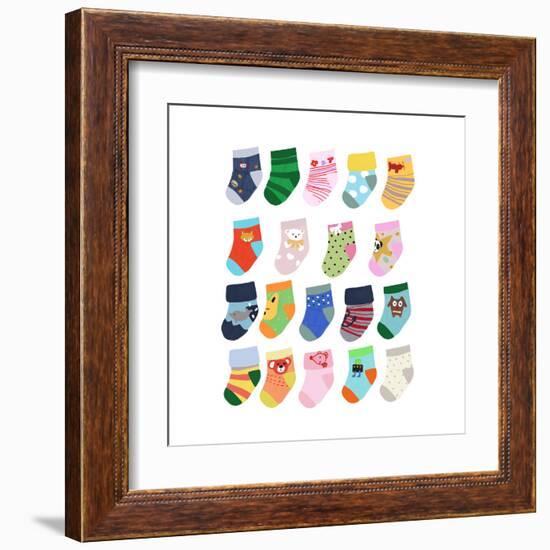 Mini Socks-Hanna Melin-Framed Art Print