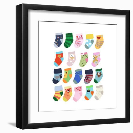 Mini Socks-Hanna Melin-Framed Art Print