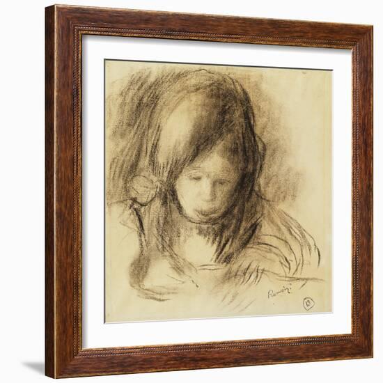 Mini Writer; Coco Ecrivant-Pierre-Auguste Renoir-Framed Giclee Print