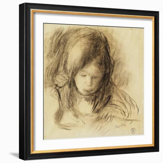 Mini Writer; Coco Ecrivant-Pierre-Auguste Renoir-Framed Giclee Print