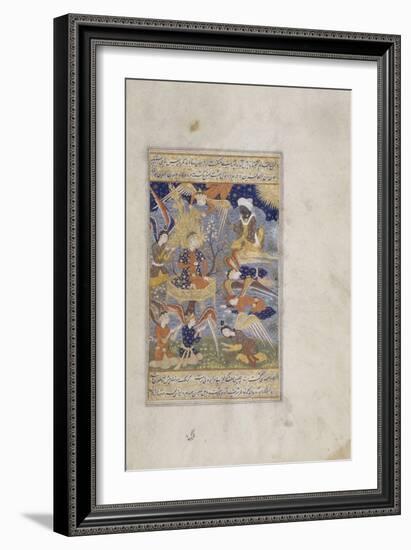 Miniature : Adam entouré d'anges-null-Framed Giclee Print