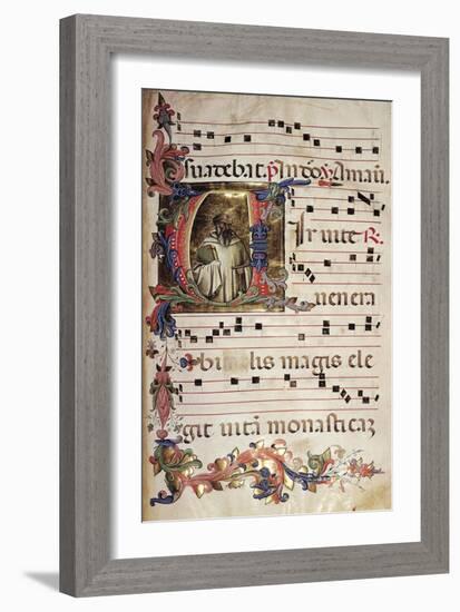 Miniature, Choir of Saint Romuald, Italy 15th Century-Lorenzo Monaco-Framed Giclee Print