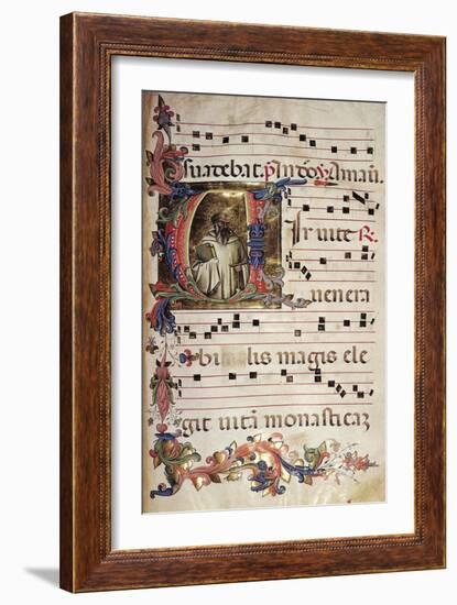Miniature, Choir of Saint Romuald, Italy 15th Century-Lorenzo Monaco-Framed Giclee Print