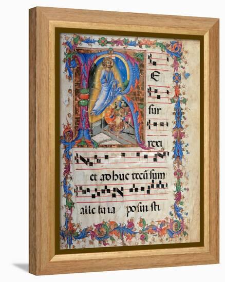 Miniature depicting the Resurrection-Sano di Pietro-Framed Stretched Canvas