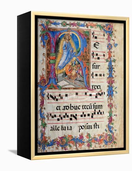 Miniature depicting the Resurrection-Sano di Pietro-Framed Stretched Canvas