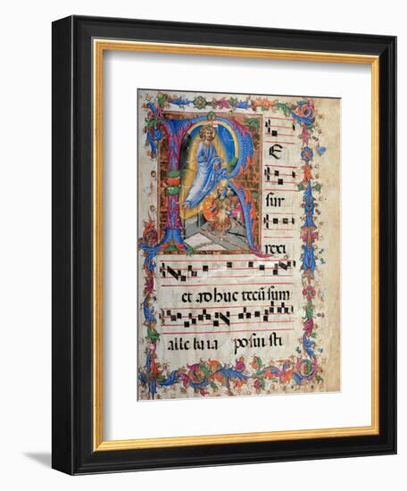 Miniature depicting the Resurrection-Sano di Pietro-Framed Art Print