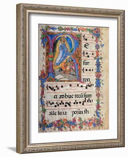 Miniature depicting the Resurrection-Sano di Pietro-Framed Art Print