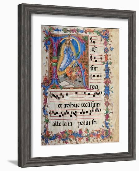 Miniature depicting the Resurrection-Sano di Pietro-Framed Art Print