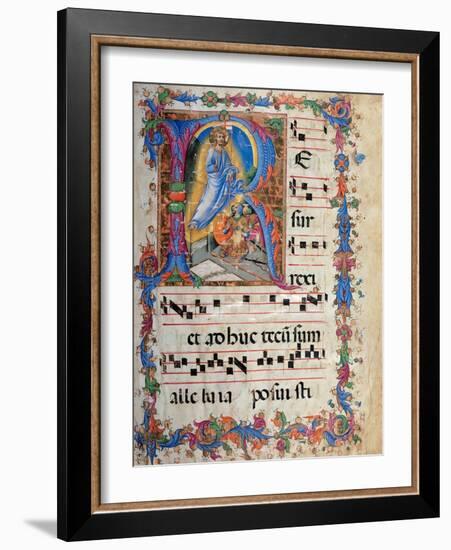 Miniature depicting the Resurrection-Sano di Pietro-Framed Art Print