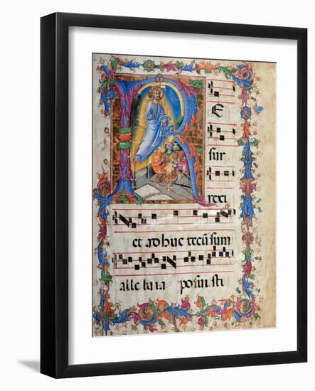 Miniature depicting the Resurrection-Sano di Pietro-Framed Art Print