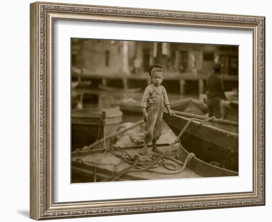 Miniature Fisherman-Lewis Wickes Hine-Framed Photo