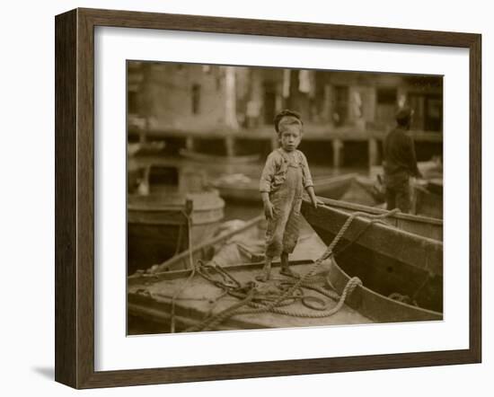 Miniature Fisherman-Lewis Wickes Hine-Framed Photo