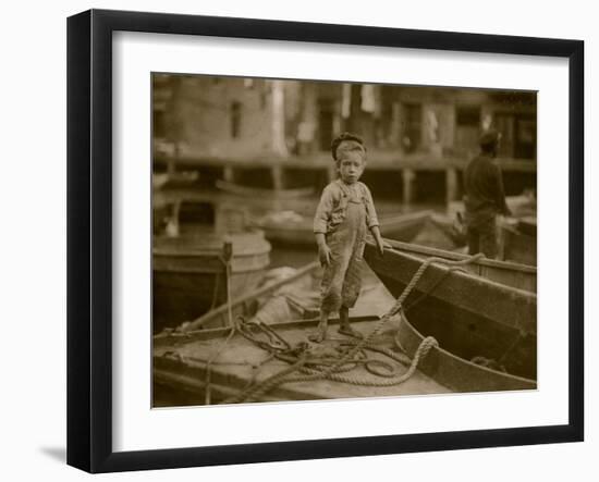 Miniature Fisherman-Lewis Wickes Hine-Framed Photo