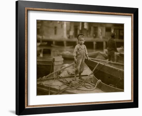 Miniature Fisherman-Lewis Wickes Hine-Framed Photo