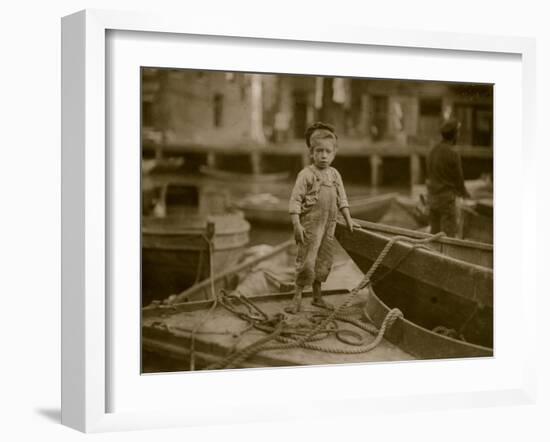 Miniature Fisherman-Lewis Wickes Hine-Framed Photo