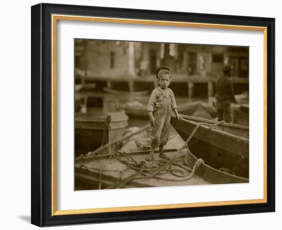 Miniature Fisherman-Lewis Wickes Hine-Framed Photo