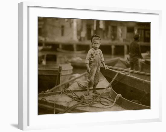 Miniature Fisherman-Lewis Wickes Hine-Framed Photo