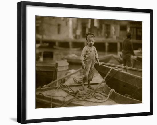 Miniature Fisherman-Lewis Wickes Hine-Framed Photo