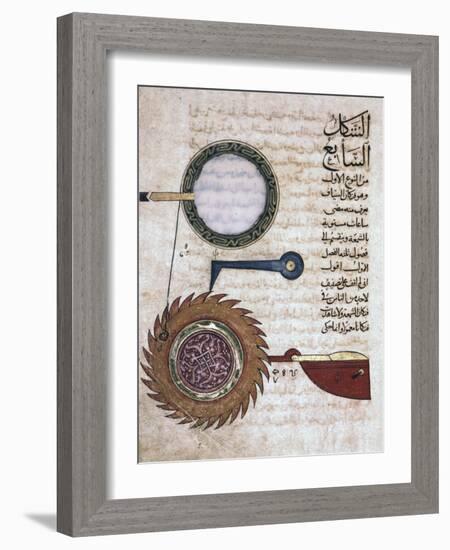 Miniature from a Mamluk copy of the Automata of al Jaziri, Egypt-Werner Forman-Framed Photographic Print