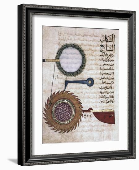 Miniature from a Mamluk copy of the Automata of al Jaziri, Egypt-Werner Forman-Framed Photographic Print