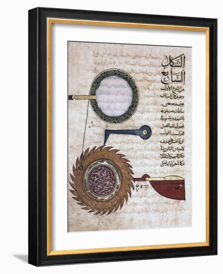 Miniature from a Mamluk copy of the Automata of al Jaziri, Egypt-Werner Forman-Framed Photographic Print