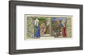 Miniature from Boethius, Consolation de philosophie, c.1460-70-French School-Framed Giclee Print