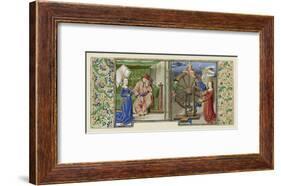 Miniature from Boethius, Consolation de philosophie, c.1460-70-French School-Framed Giclee Print