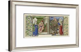 Miniature from Boethius, Consolation de philosophie, c.1460-70-French School-Framed Giclee Print
