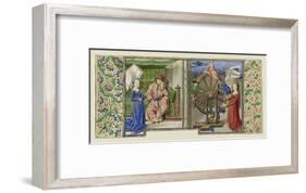 Miniature from Boethius, Consolation de philosophie, c.1460-70-French School-Framed Giclee Print