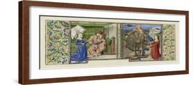Miniature from Boethius, Consolation de philosophie, c.1460-70-French School-Framed Giclee Print