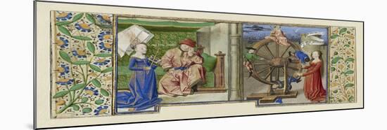 Miniature from Boethius, Consolation de philosophie, c.1460-70-French School-Mounted Giclee Print