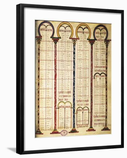 Miniature from the Bible of Danila, 9th Century-null-Framed Giclee Print