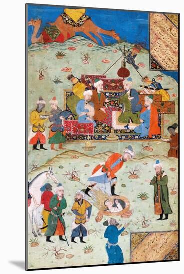 Miniature from Yusuf and Zalikha (Legend of Joseph and Potiphar's Wif) by Jami-null-Mounted Giclee Print