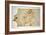 Miniature Nautical Map of the Central Mediterranean, 1560-Matteo Prunes-Framed Giclee Print