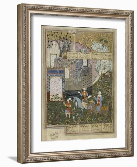 Miniature : Nuchirvan et son vizir-null-Framed Giclee Print