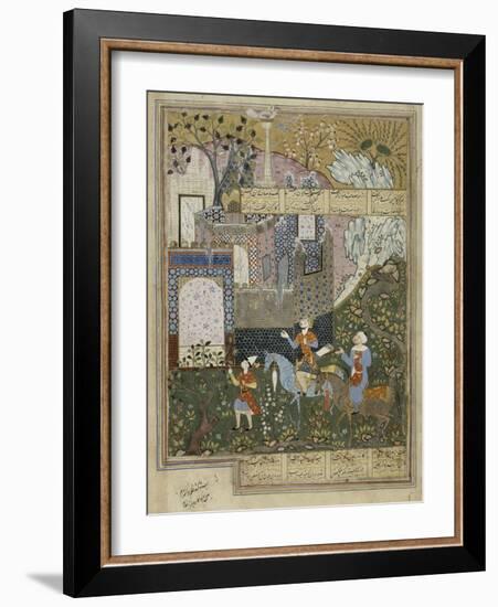 Miniature : Nuchirvan et son vizir-null-Framed Giclee Print