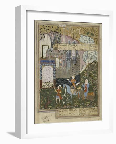 Miniature : Nuchirvan et son vizir-null-Framed Giclee Print