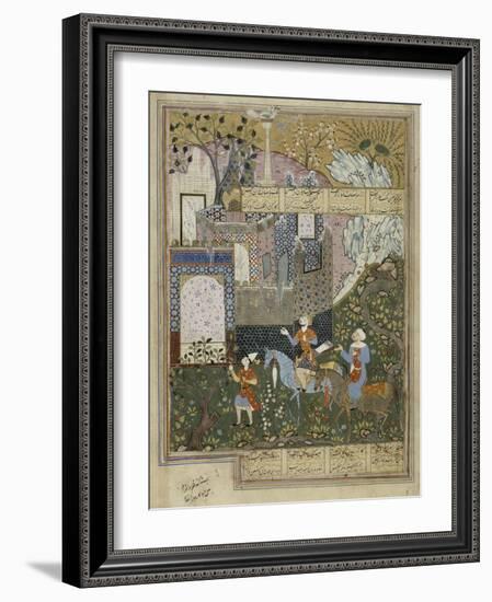 Miniature : Nuchirvan et son vizir-null-Framed Giclee Print