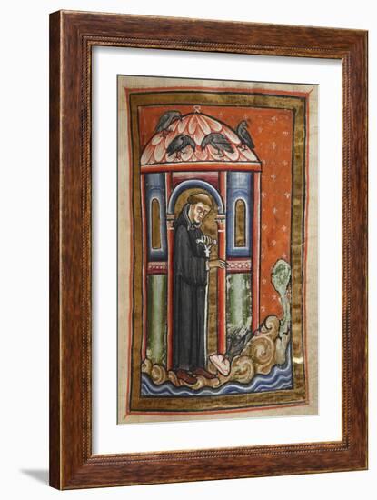 Miniature Of a Crow Bringing Lard To Cuthbert-Bede-Framed Giclee Print