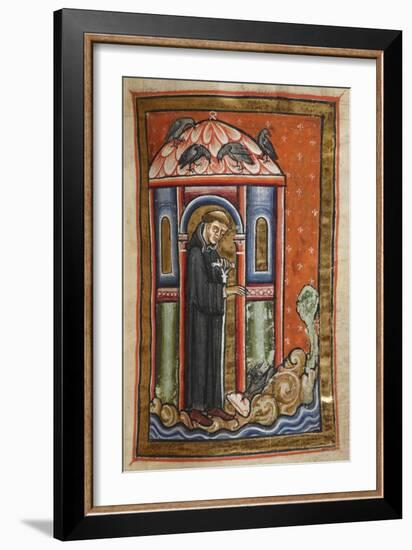 Miniature Of a Crow Bringing Lard To Cuthbert-Bede-Framed Giclee Print