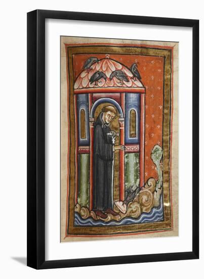 Miniature Of a Crow Bringing Lard To Cuthbert-Bede-Framed Giclee Print