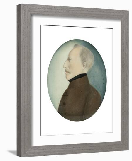 Miniature of “Colonel Gustafsson” former Gustav IV Adolf King of Sweden, c.1830-Unknown Artist-Framed Giclee Print