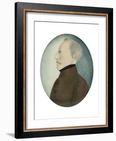 Miniature of “Colonel Gustafsson” former Gustav IV Adolf King of Sweden, c.1830-Unknown Artist-Framed Giclee Print